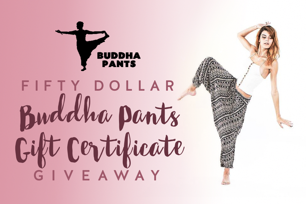 February Giveaway: Buddha Pants yoga pants giveaway contest
