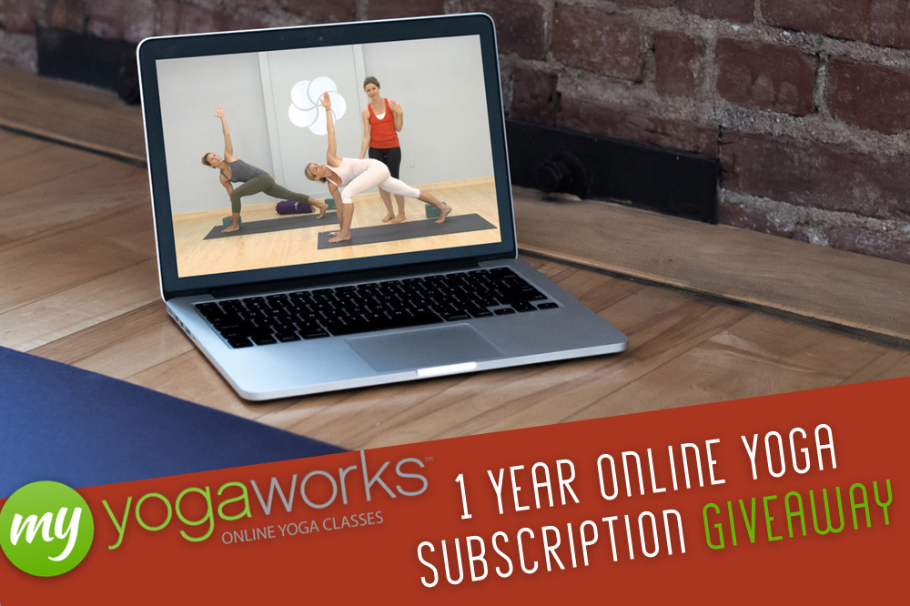 November Giveaway: MyYogaWorks One Year Subscription 1 Year Online Yoga Subscription giveaway