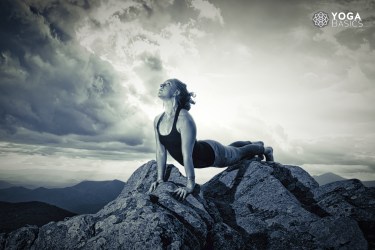yoga woman Balancing Tamas Guna with yoga pose