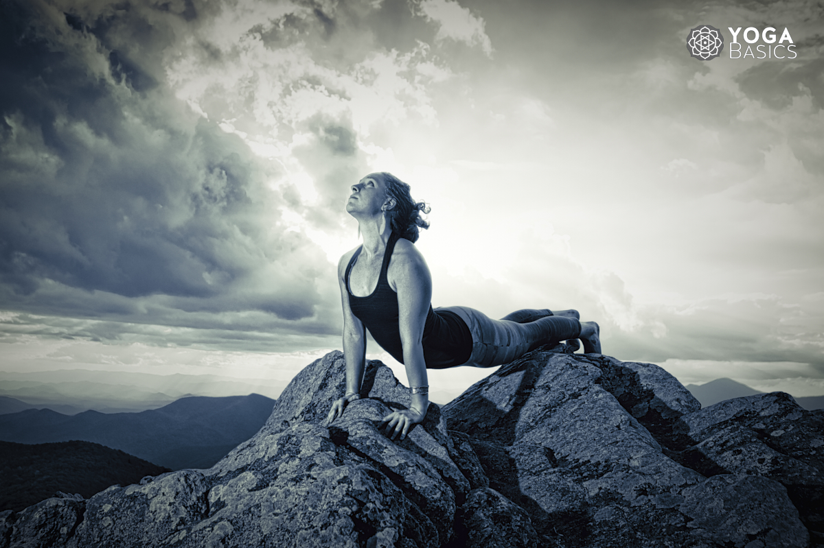 yoga woman Balancing Tamas Guna with yoga pose
