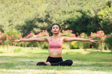 yoga springtime